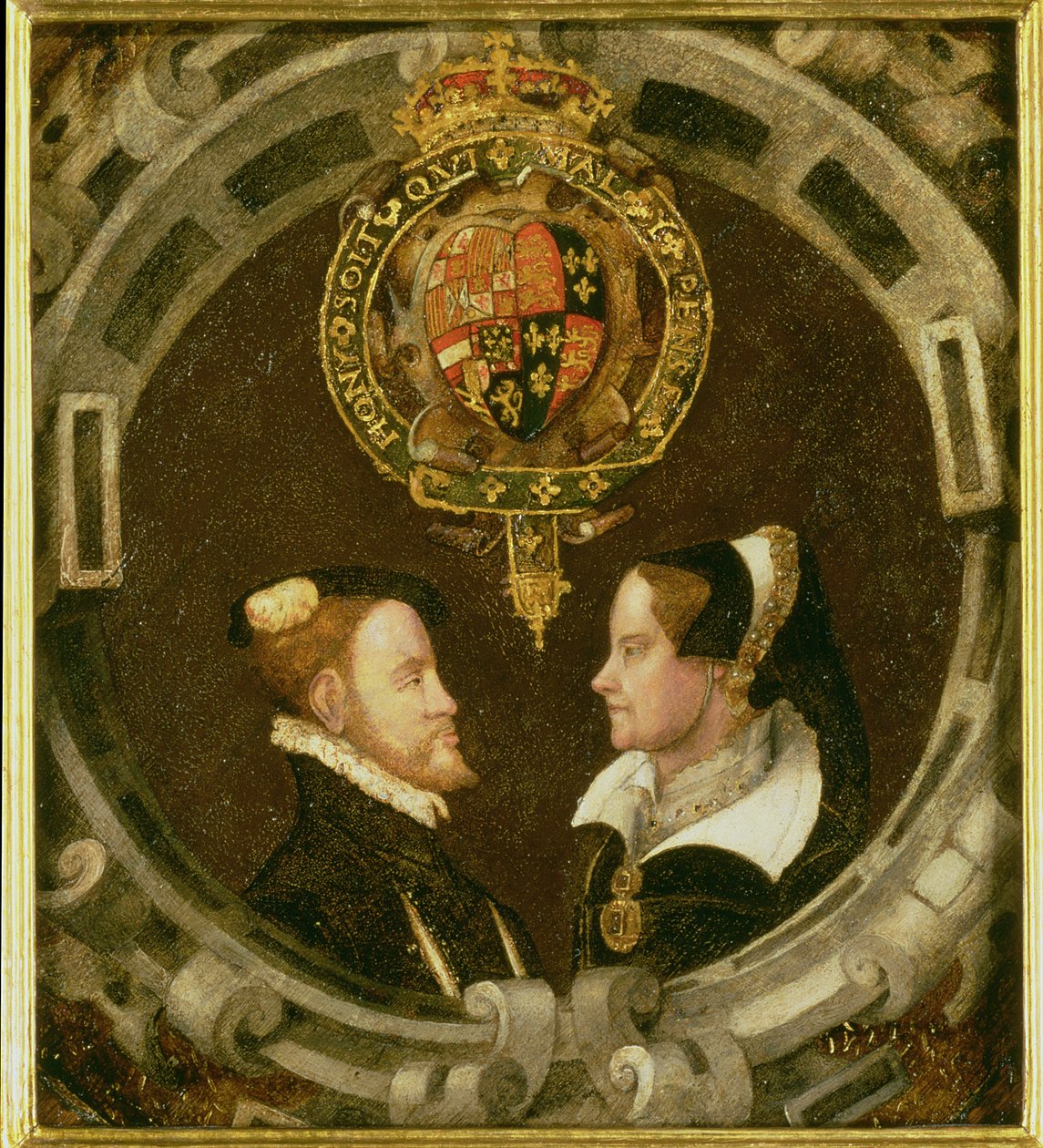 Filip och Maria I (1519-58), ca 1555 av English School