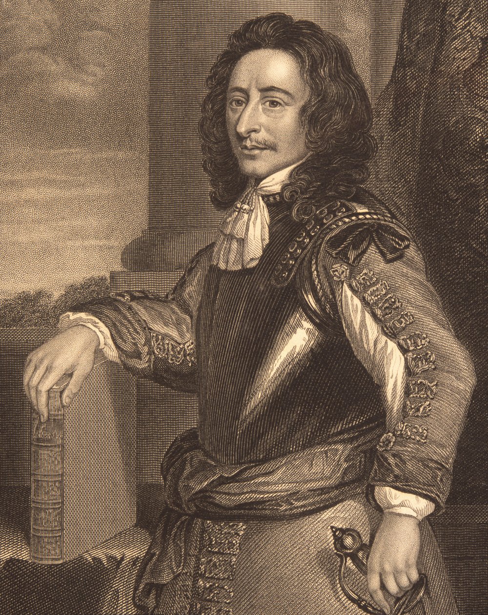 Porträtt av Algernon Sidney (1622-83) från "Lodge