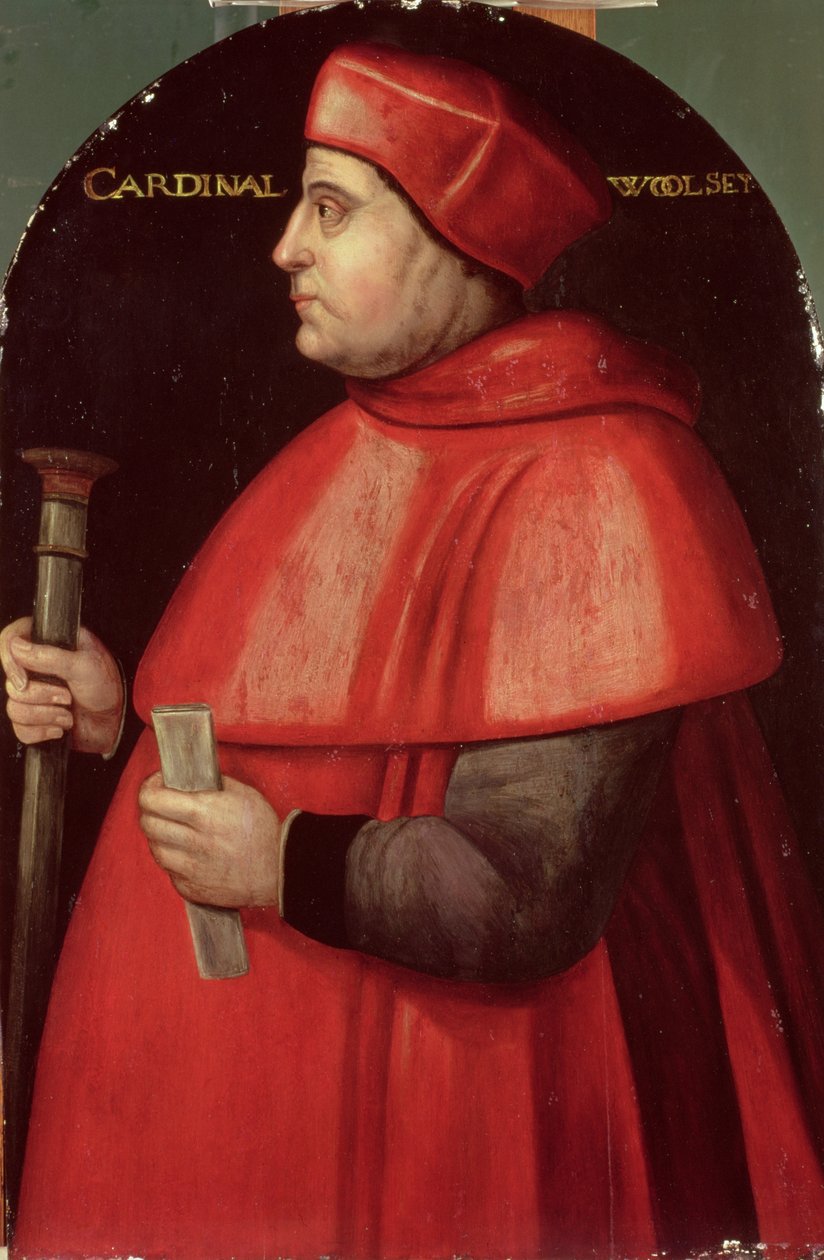 Porträtt av kardinal Thomas Wolsey (ca 1475-1530) av English School