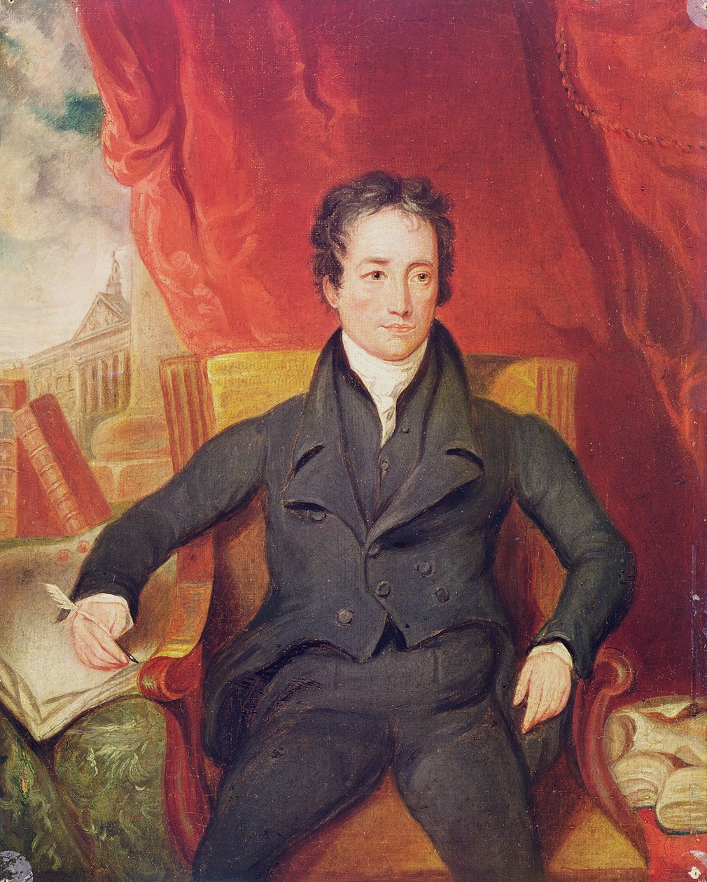 Porträtt av Charles Lamb (1775-1834) 1826 av English School