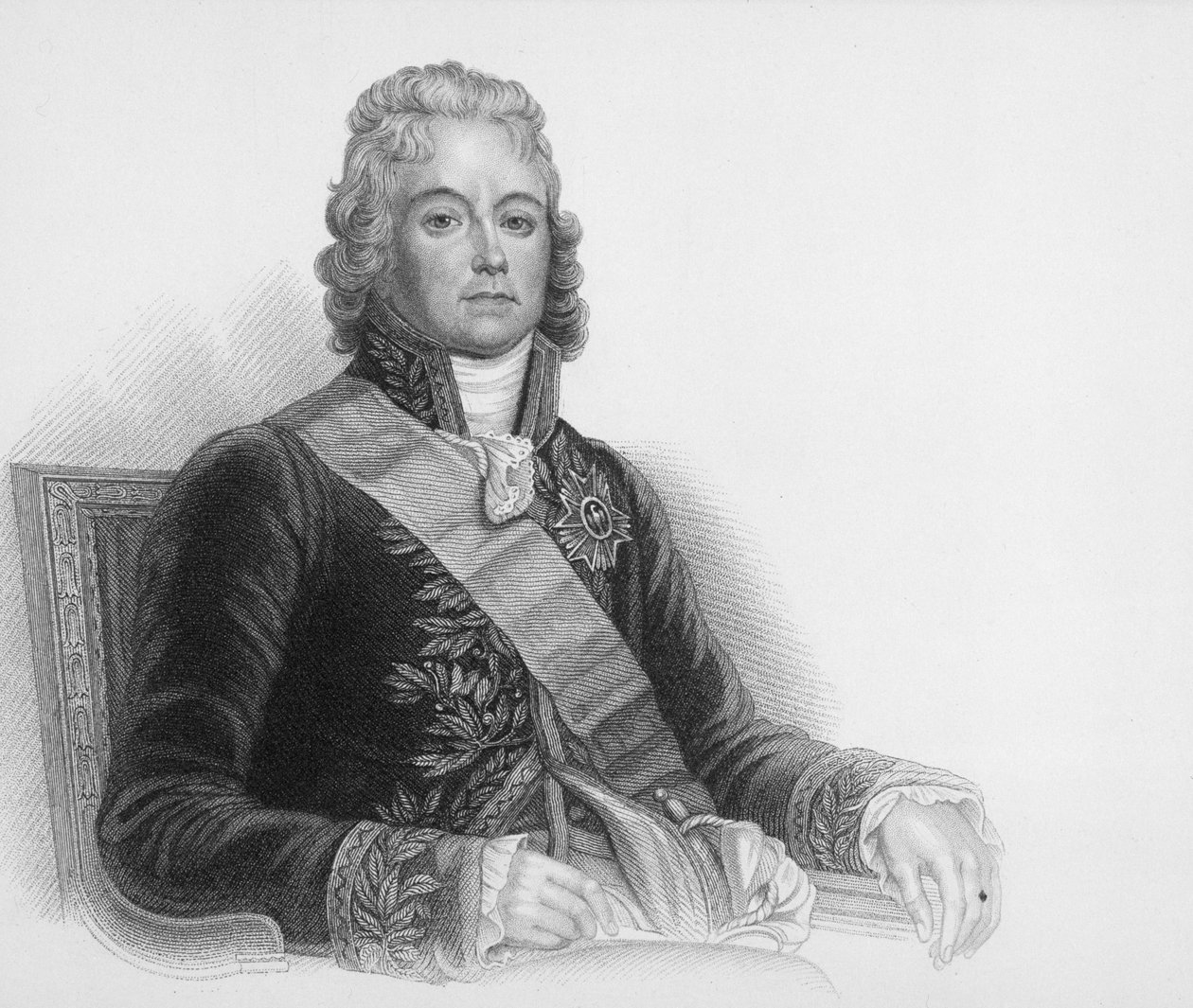 Porträtt av Charles-Maurice de Talleyrand-Perigord, Prince de Benevent (1754-1838) av English School