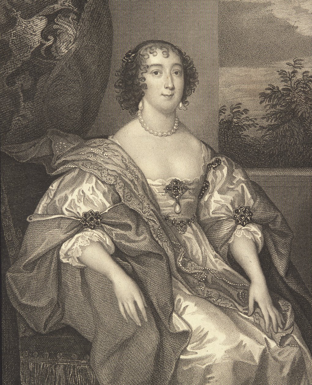 Porträtt av Dorothy Percy, grevinna av Leicester (ca 1598-1659), från "Lodge