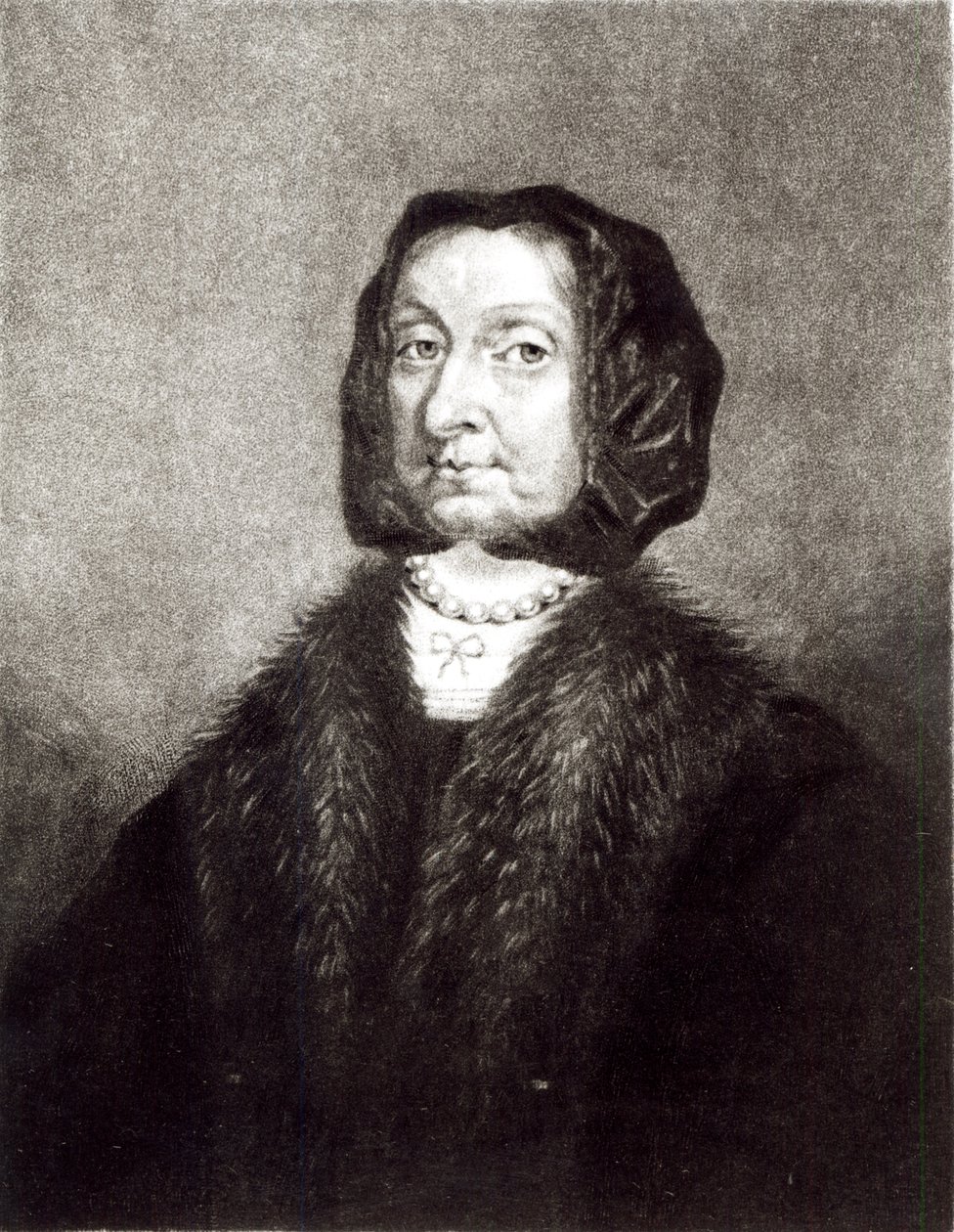 Porträtt av Elizabeth Cromwell, graverad av Richard Earlom (1743-1822) och Charles Turner (ca 1773-1857) (mezzotint) av English School