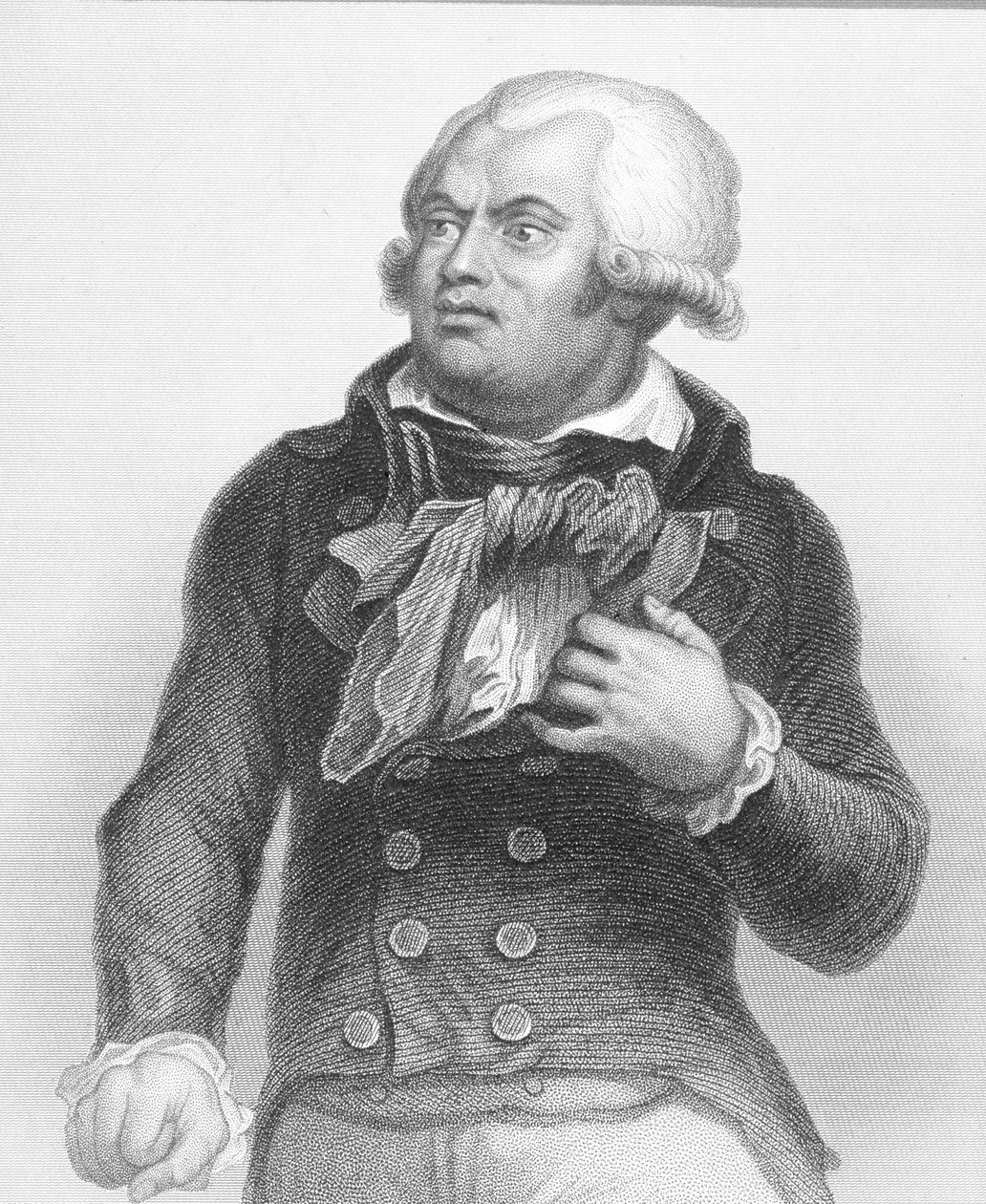 Porträtt av Georges Danton (1759-94) av English School