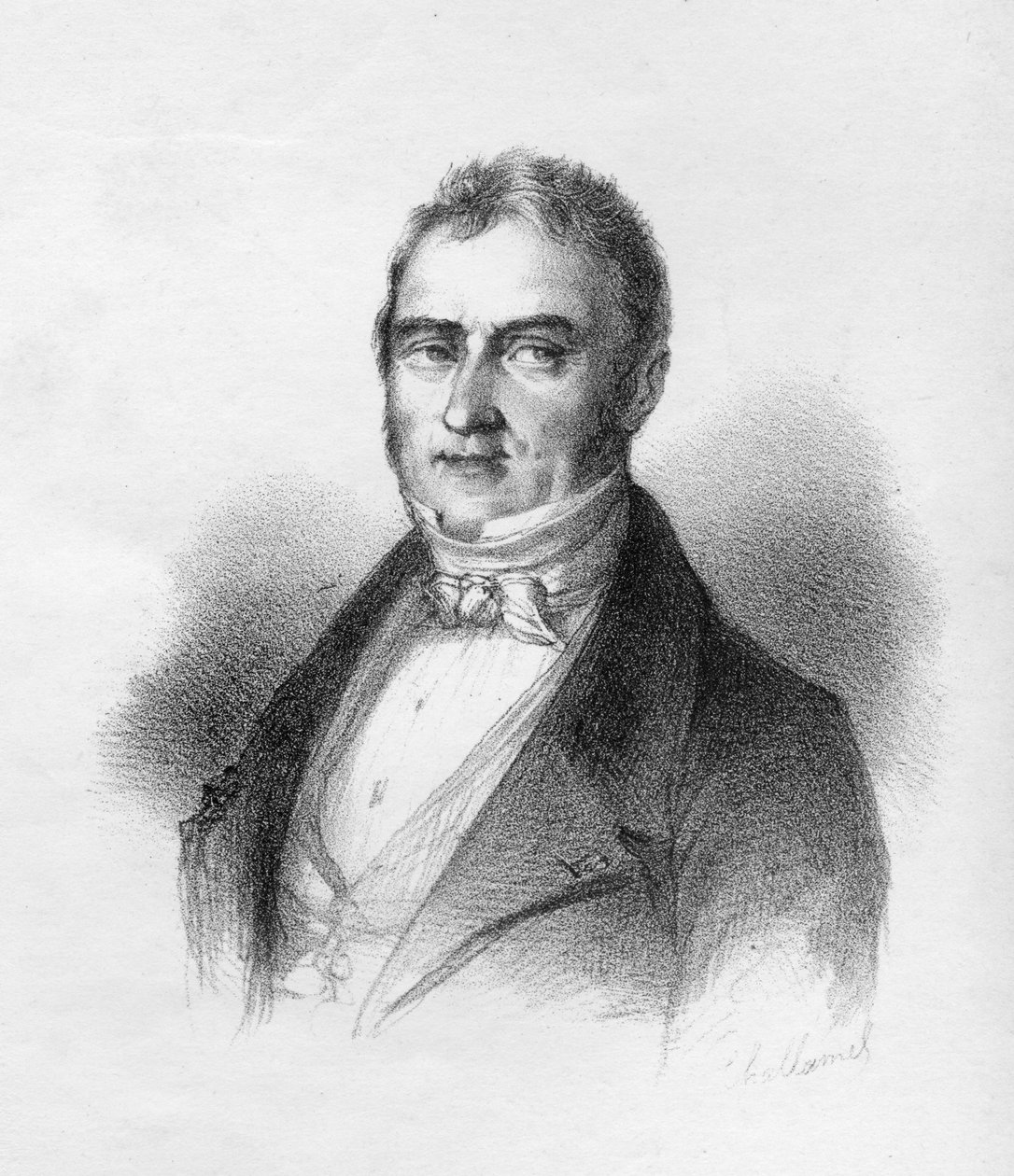 Porträtt av Jacques Laffitte av English School