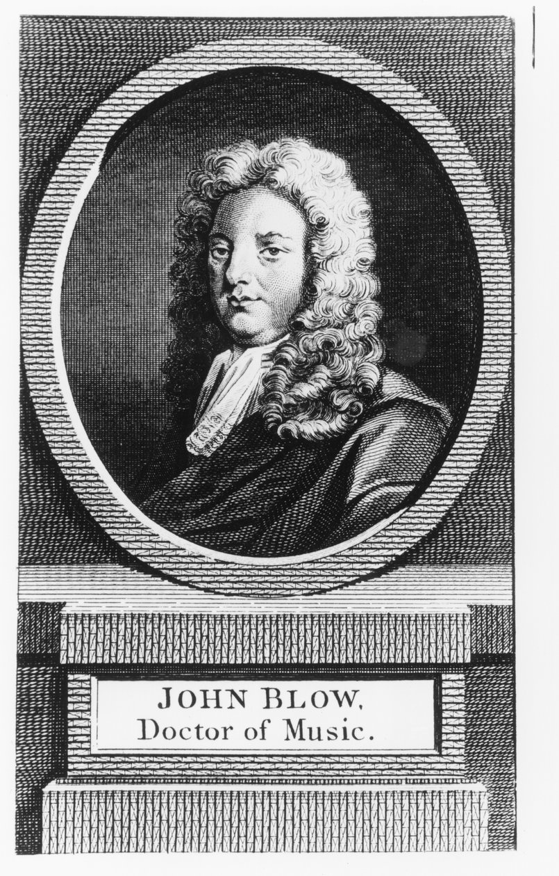 Porträtt av John Blow (1649-1708) av English School