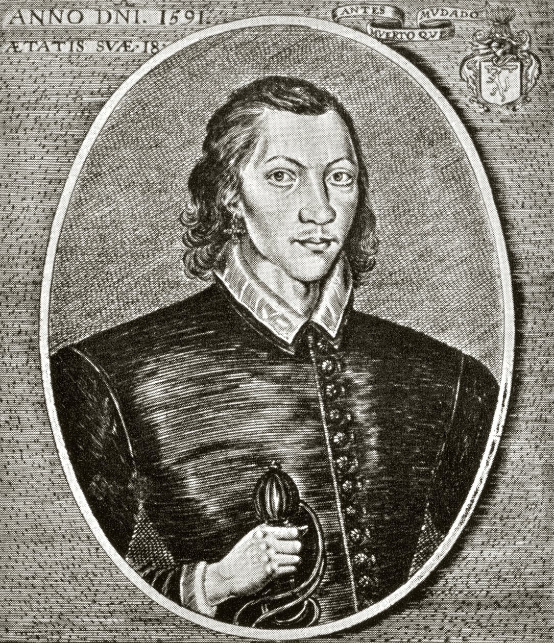 Porträtt av John Donne, daterad 1591, frontispice till 