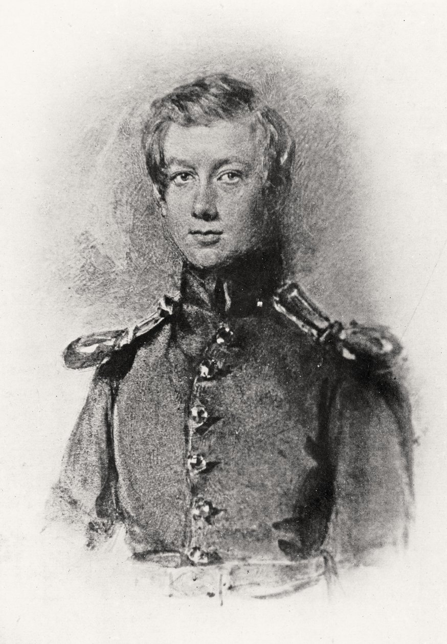 Porträtt av John Hanning Speke (1827-64) 17 år gammal av English School