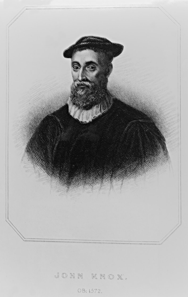 Porträtt av John Knox (ca 1514-72) från "Lodge