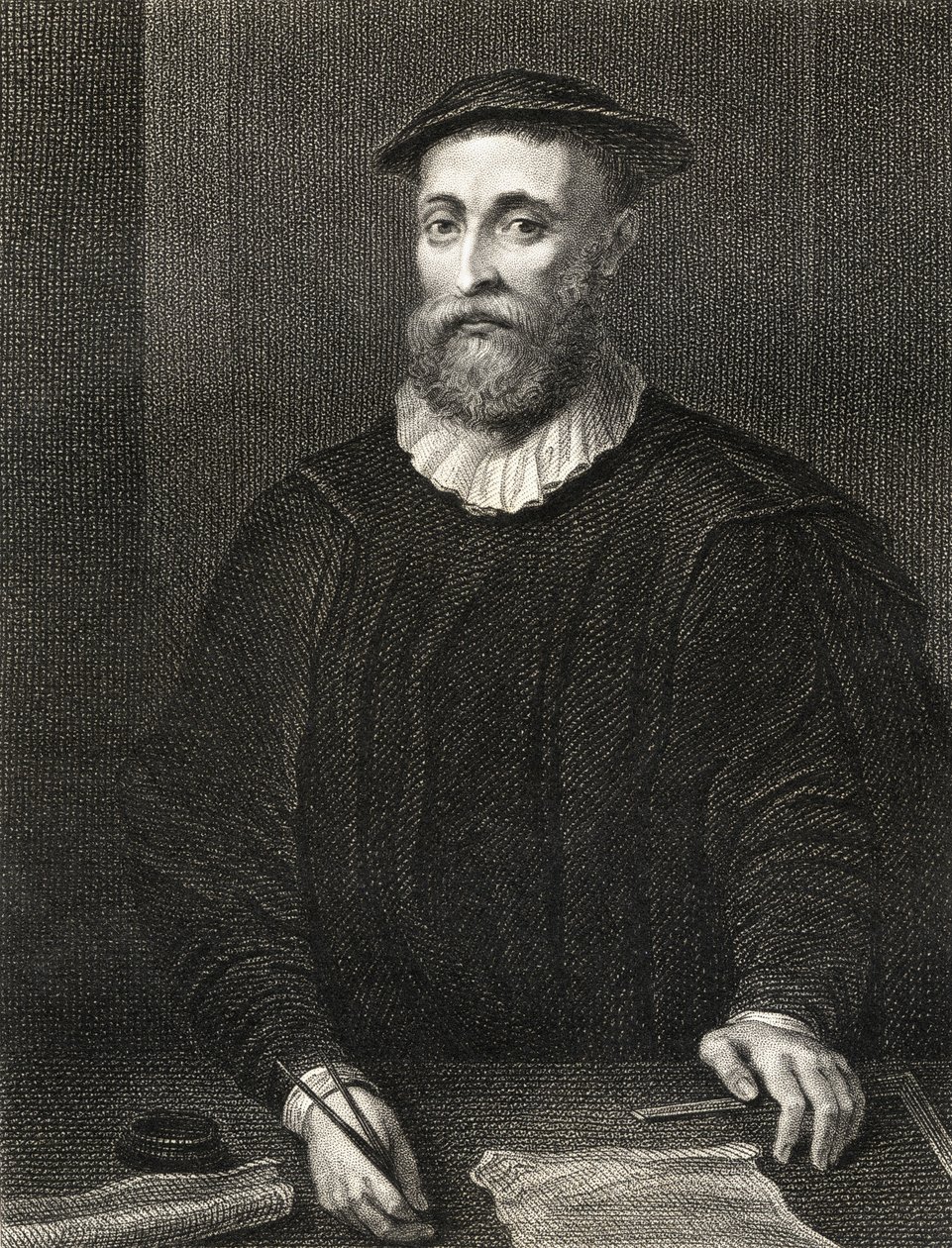 Porträtt av John Knox (ca 1514-72), från "Lodge