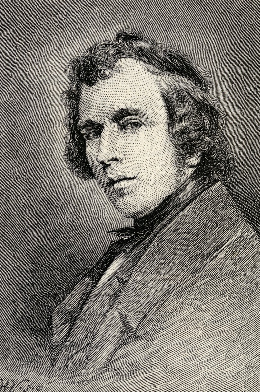 Porträtt av Joseph Severn, från "The Century Illustrated Monthly Magazine", maj till oktober, 1883 av English School