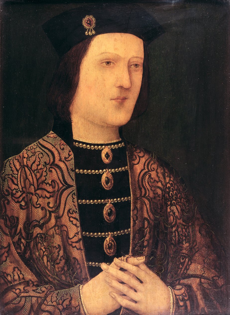 Portræt af kong Edward IV af England swed av English School