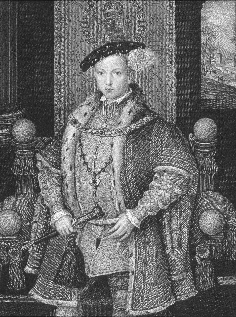 Porträtt av kung Edward VI (1537-53) från "Lodge