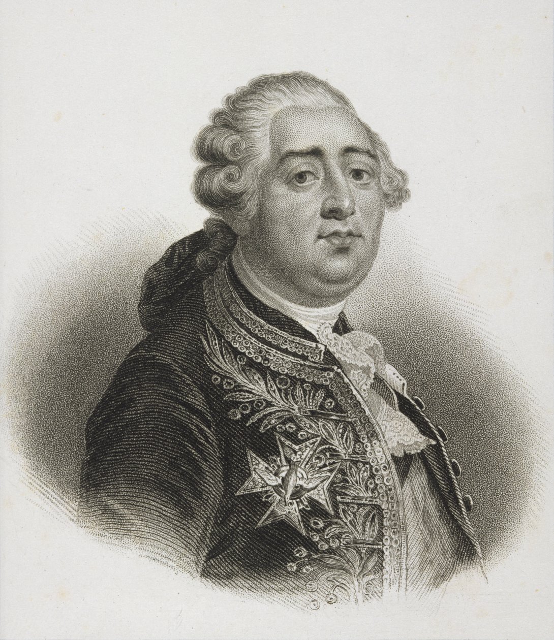 Porträtt av Ludvig XVI (1754-93) kung av Frankrike av English School