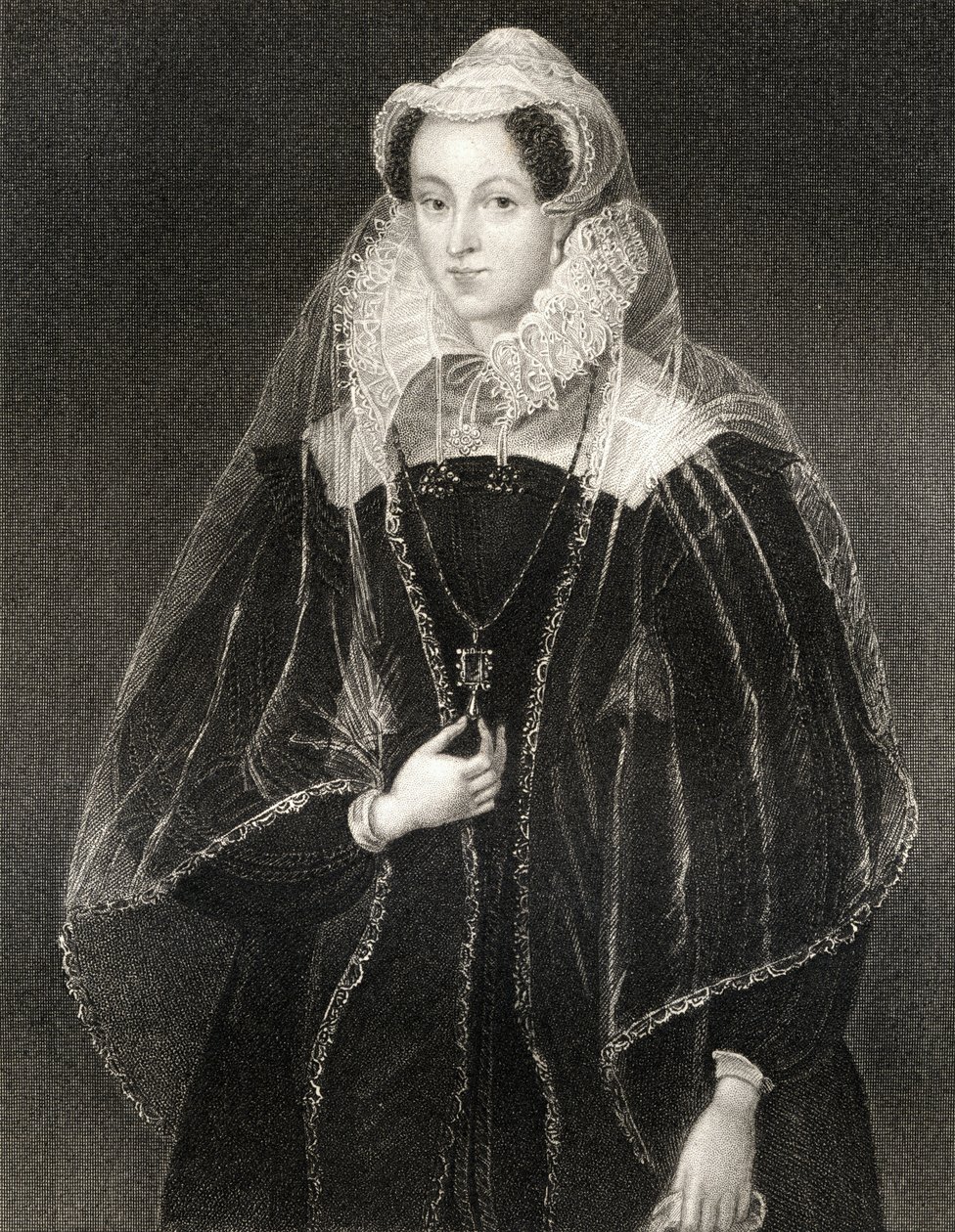 Porträtt av Mary, Queen of Scots (1542-87), från "Lodge