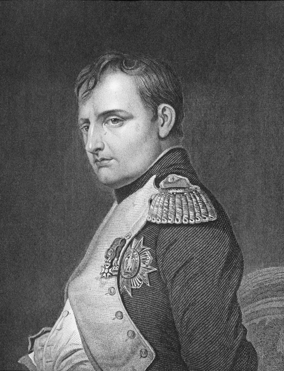 Porträtt av Napoleon Bonaparte (1769-1821) av English School