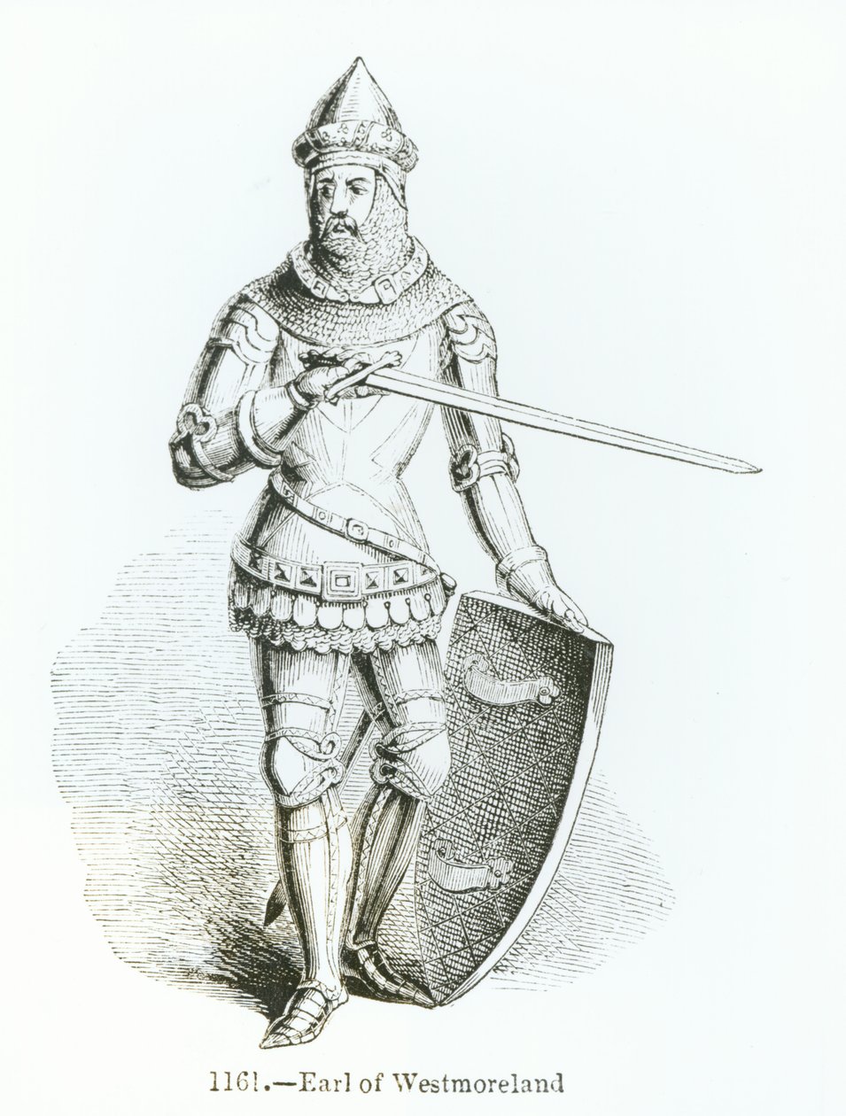 Porträtt av Ralph Neville, sjätte baron av Neville av Raby och förste jarl av Westmorland (1364-1425) av English School