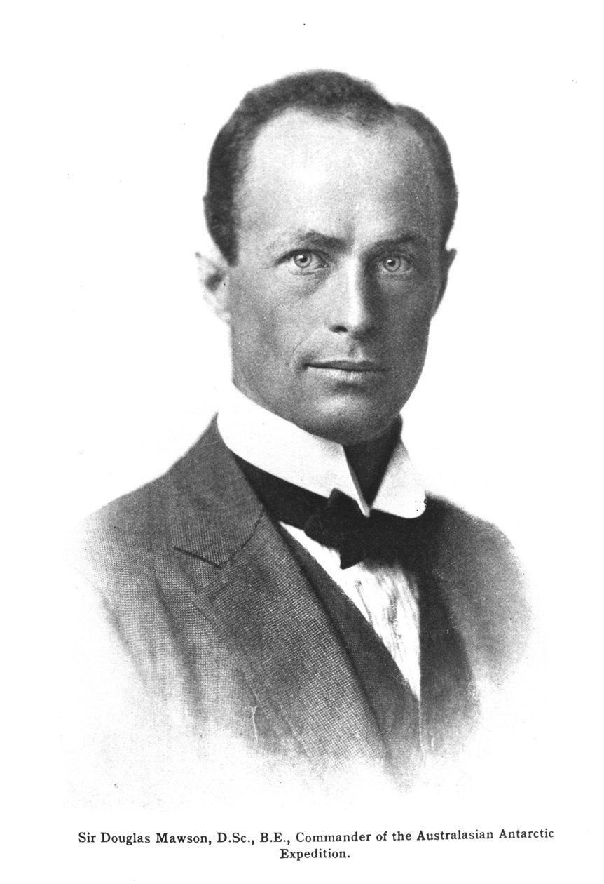 Porträtt av Sir Douglas Mawson (1882-1958) av English School