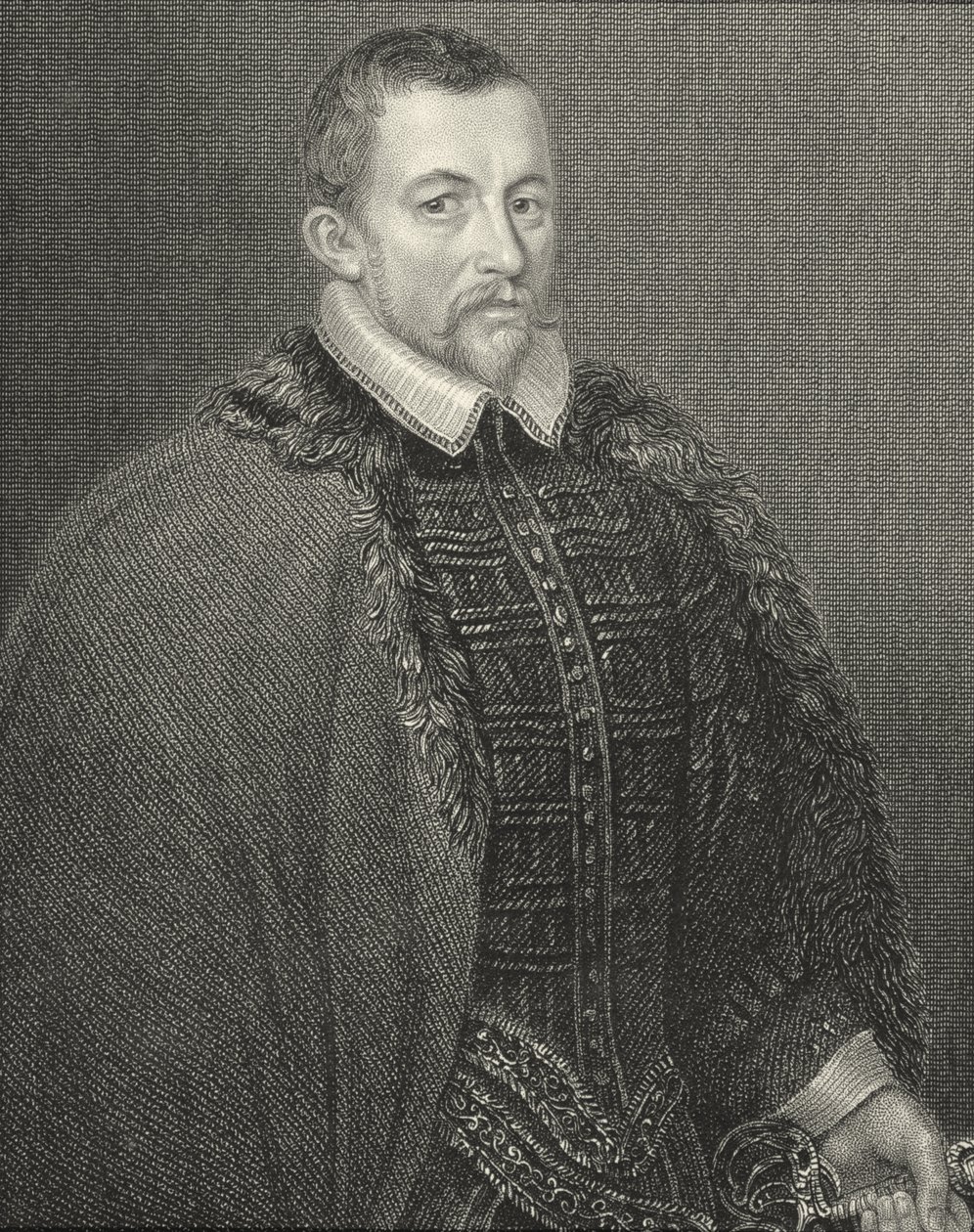 Porträtt av Sir Thomas Bodley (1545-1613) från "Lodge