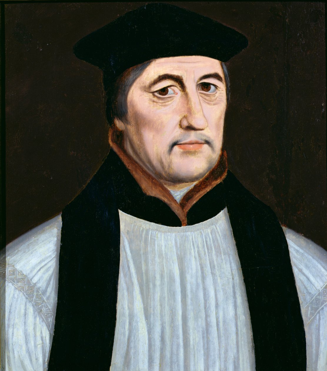 Porträtt av Stephen Gardiner, biskop av Winchester och Lord High Chancellor of England (1493-1555) av English School