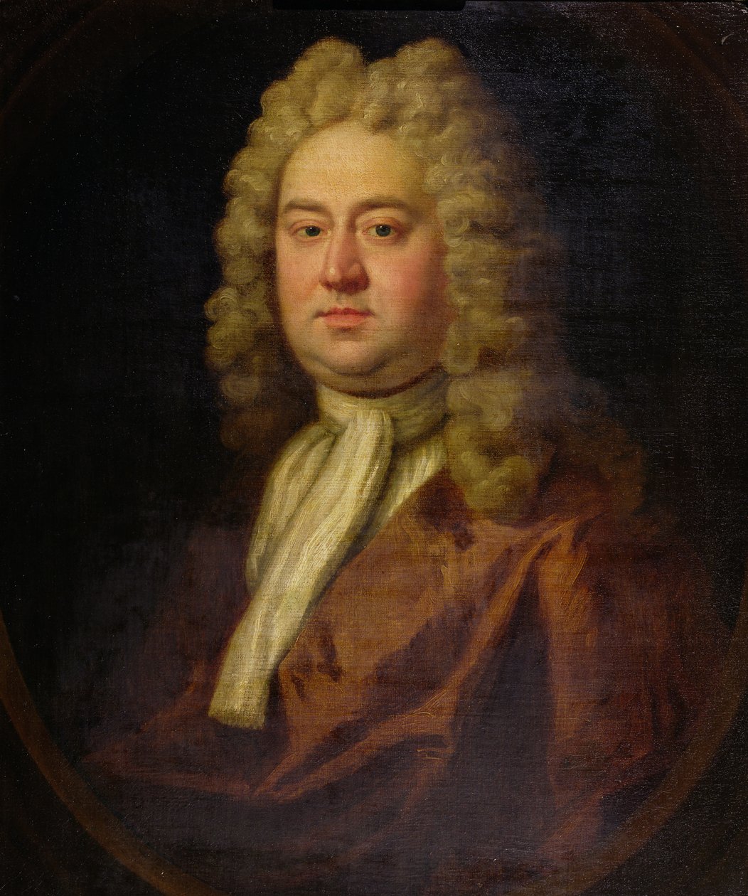 Porträtt av en gentleman, sägs vara George Frederick Handel, c.1730 av English School