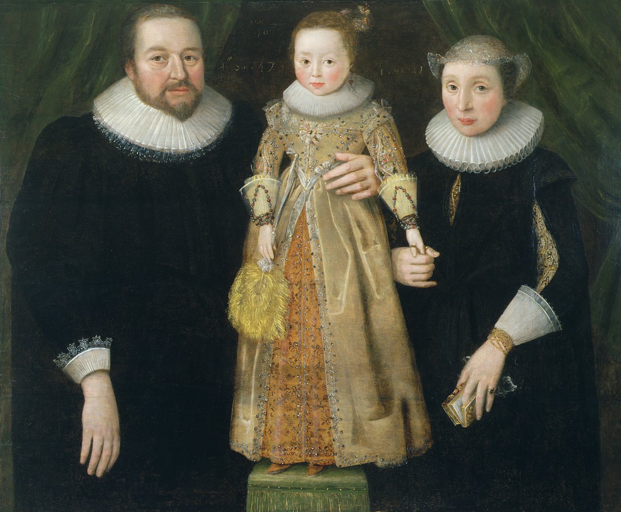 Porträtt av en familj, 1627 (panel) av English School