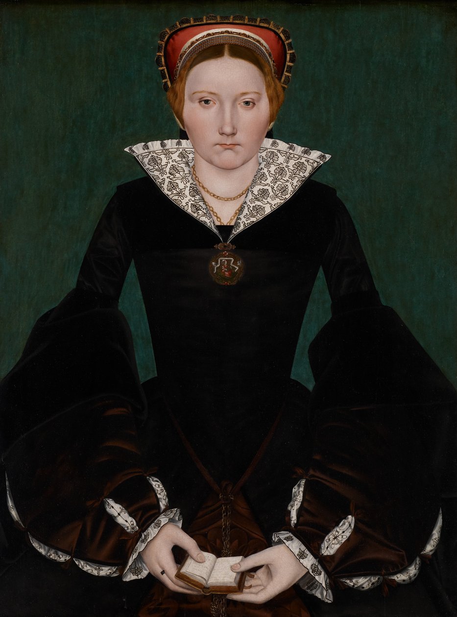 Porträtt av en adelsdam, ca 1550 av English School