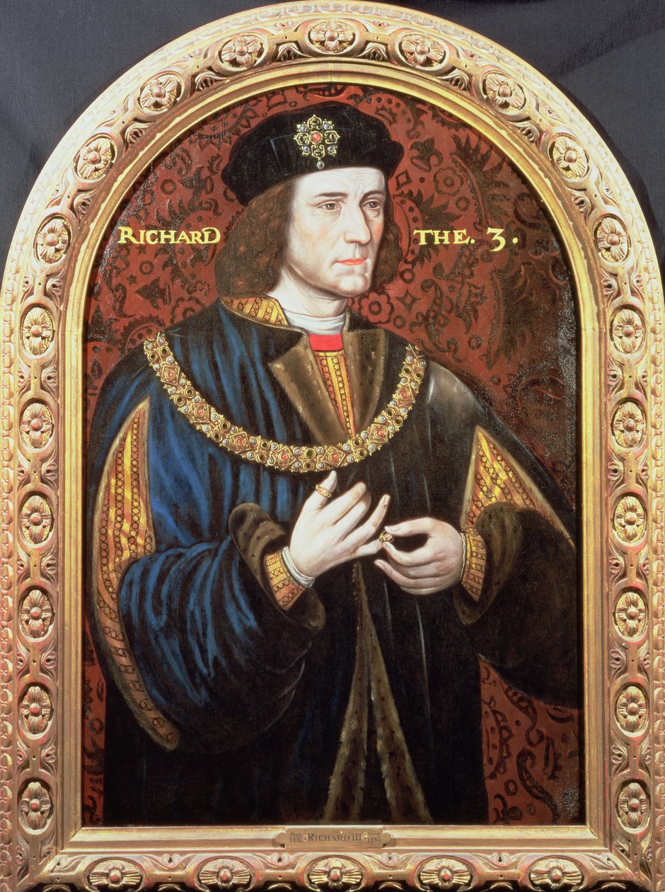 Postumt porträtt av Richard III (1452-85) 1580-1610 av English School