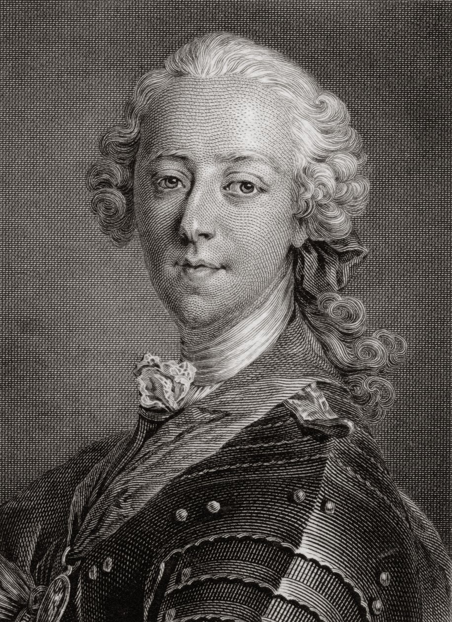 Prins Charles Edward Louis Philip Casimir Stewart (1720-88), The Young Pretender, känd som Bonnie Prince Charlie av English School