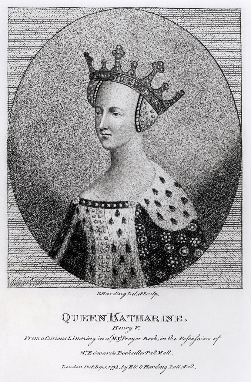 Drottning Katherine (1401-37) pub. år 1792 av English School