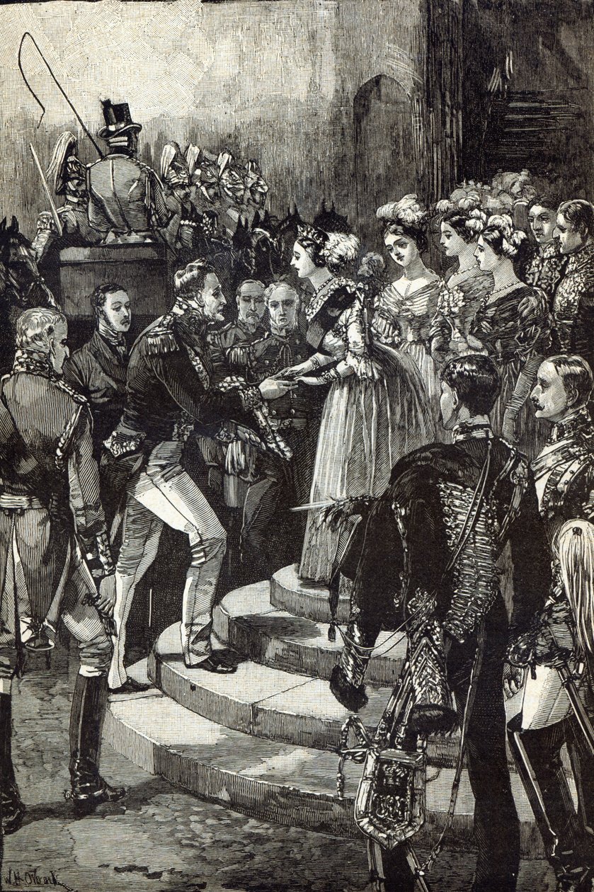 Mottagning av Louis Philippe på Windsor Castle av English School
