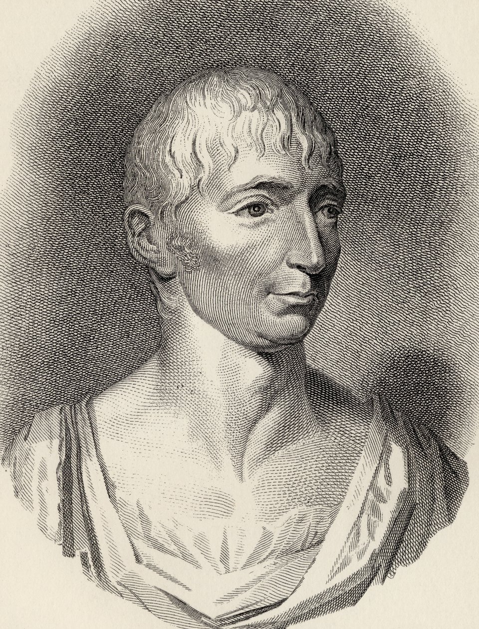 Richard Porson, efter en byst, graverad av James Fittler (1758-1835), illustration från "Memoirs of Eminent Etonians", av Sir Edward Creasy publicerad London 1876 av English School