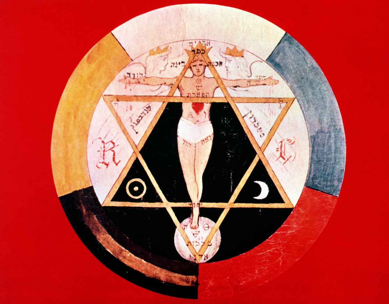 Rosicrucian symbol för Hermetic Order of the Golden Dawn av English School