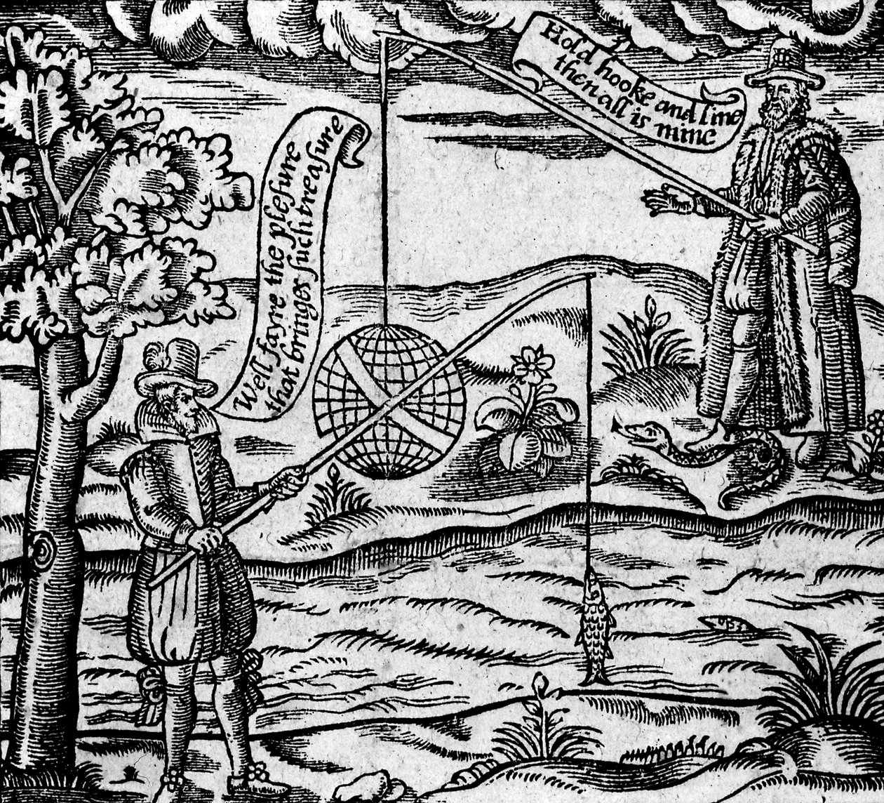 Satir om fiske, ur "A Book of Roxburghe Ballads". av English School