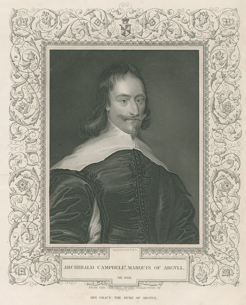 Sir Archibald Campbell, 1:a markisinnan och 8:e earlen av Argyll, från "Lodge