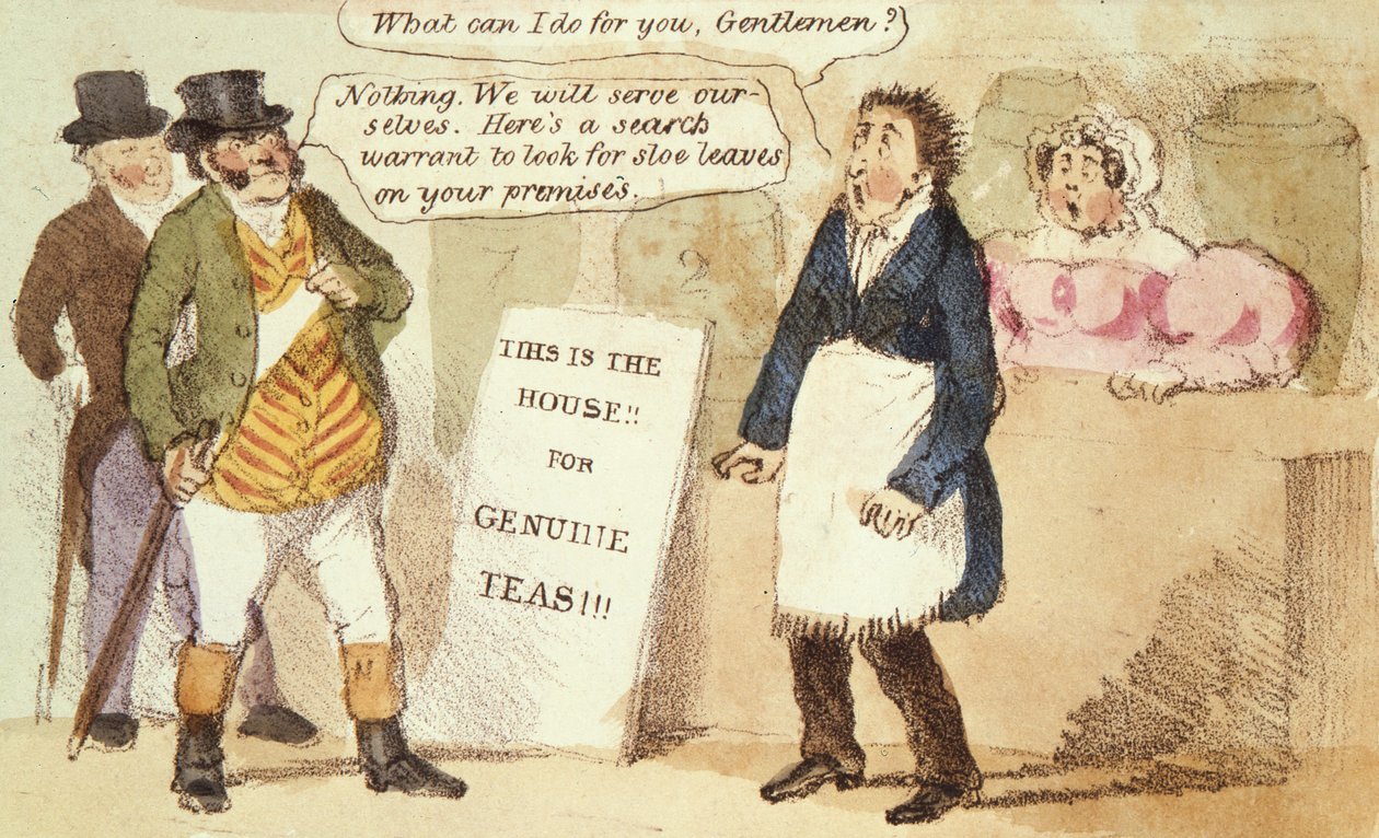 Sloe (Slow) But Sure Justice, nr 46 från Caricatures, ca 1831 av English School