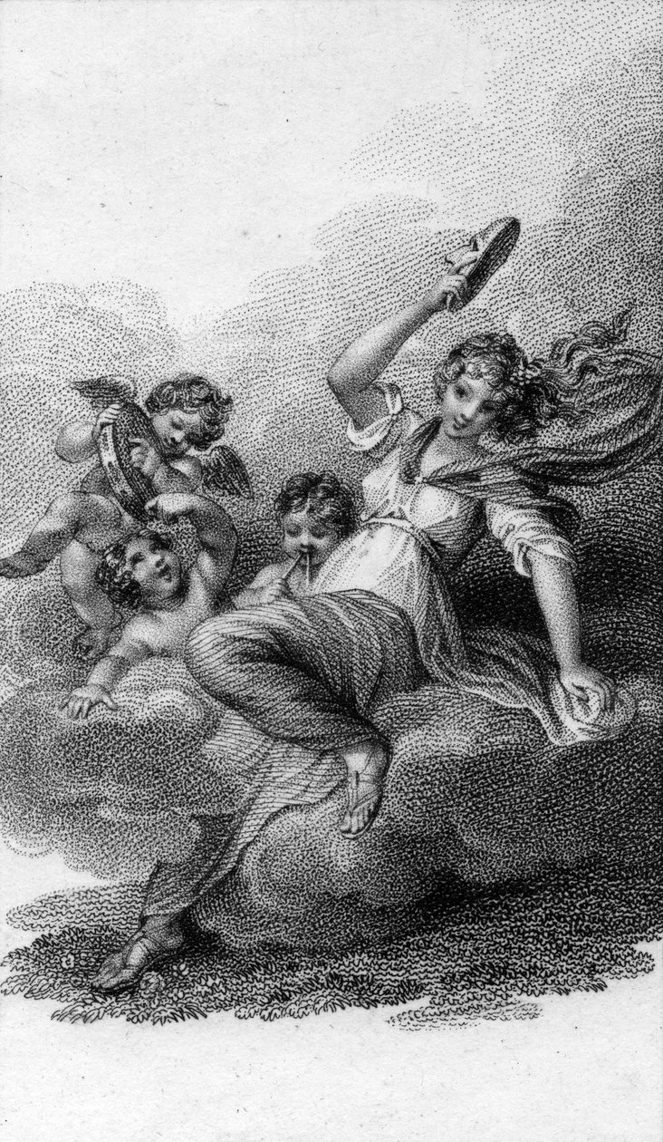 Thalia, Musa av komedi och idyllisk poesi, 1805 av English School