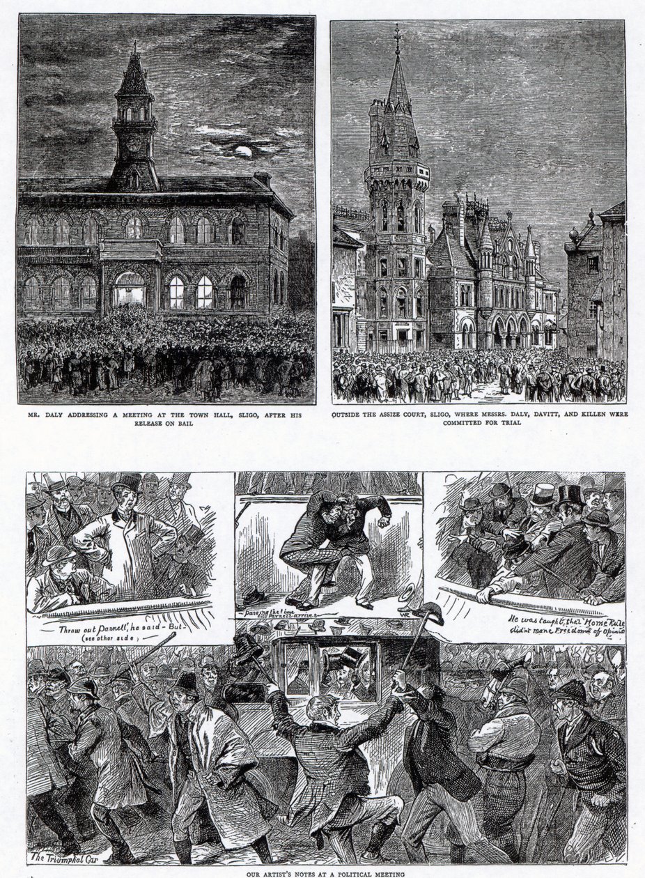 The Agitation in Ireland, illustrationer från 