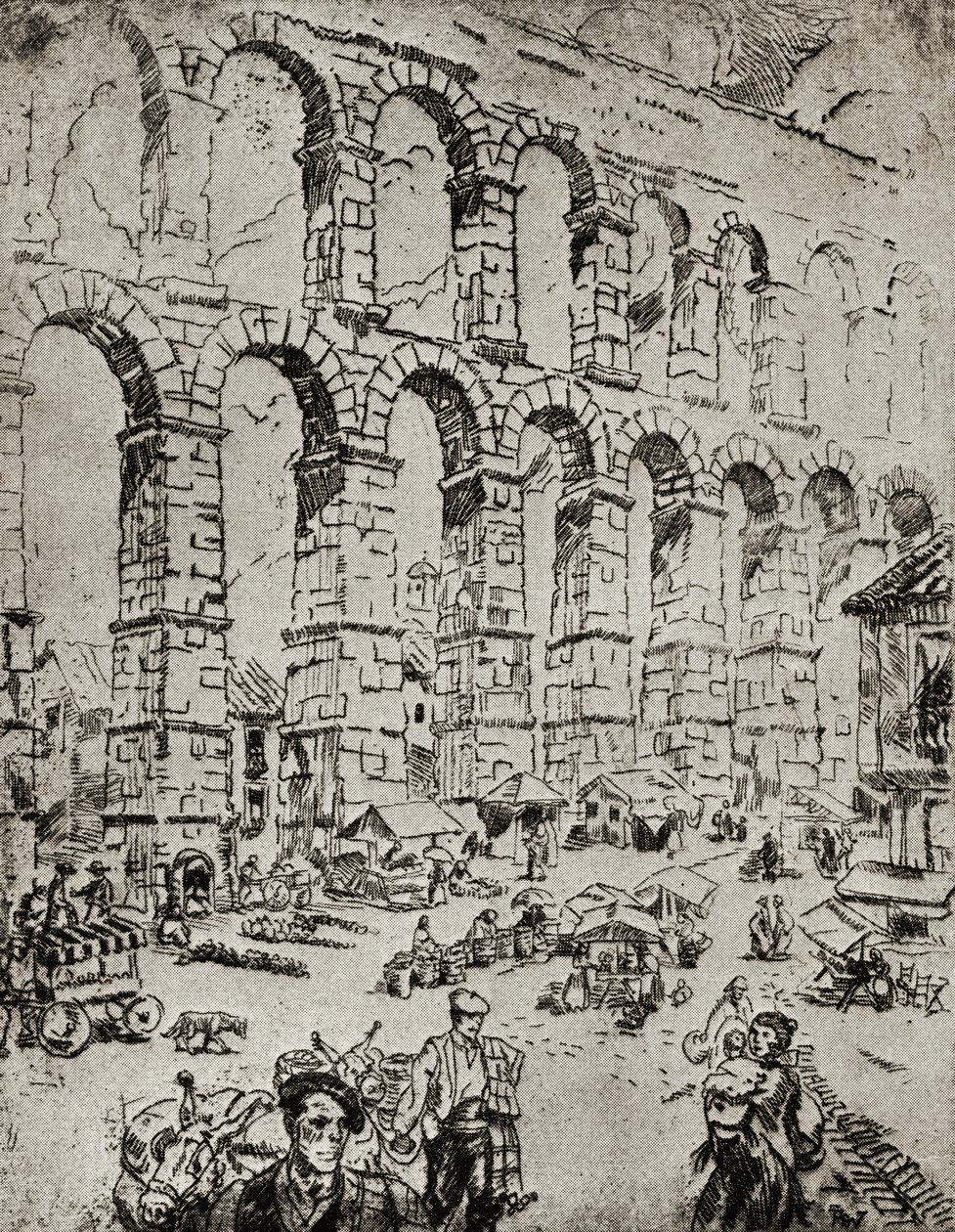 Akvedukten i Segovia av English School