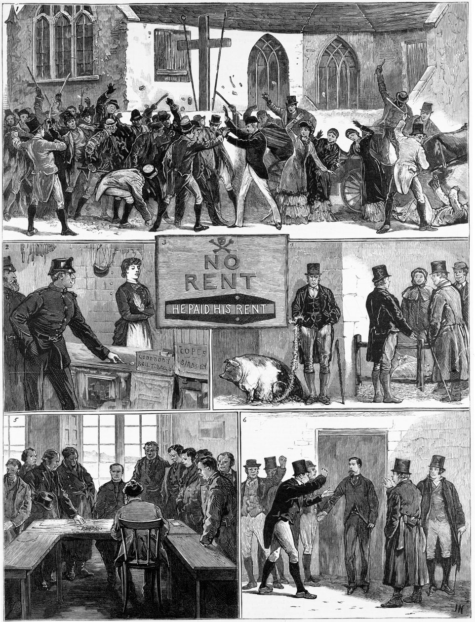 The Conditions of Ireland, illustration från 