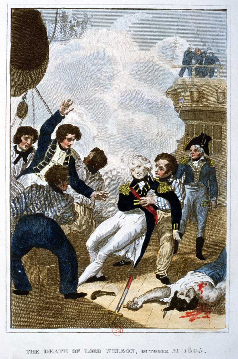 Lord Nelsons (1758-1805) död den 21 oktober 1805 av English School