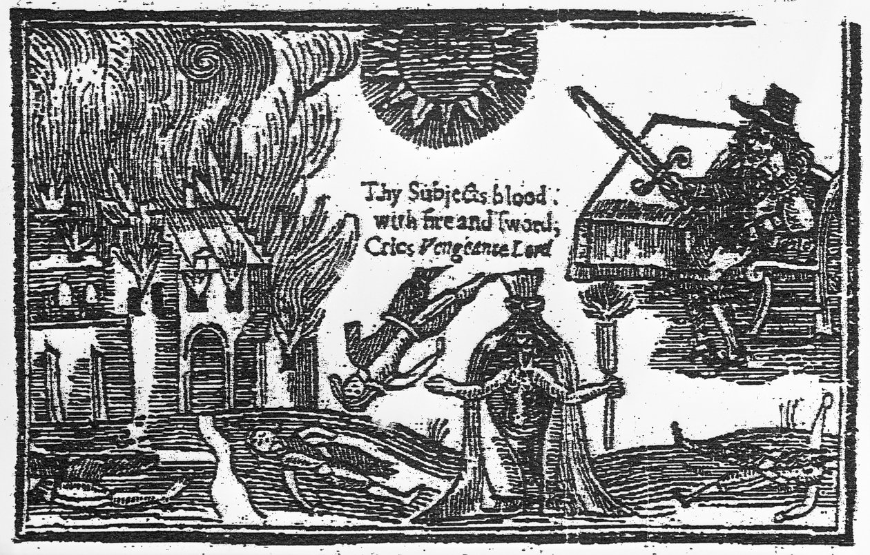 Förstörelsen av Colchester under det engelska inbördeskriget, 1648 av English School