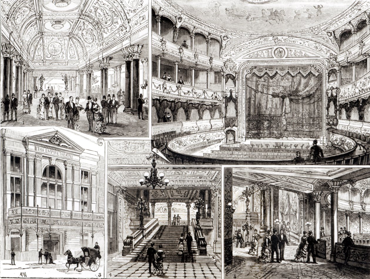 The Empire Theatre, Leicester Square, London 1884 av English School