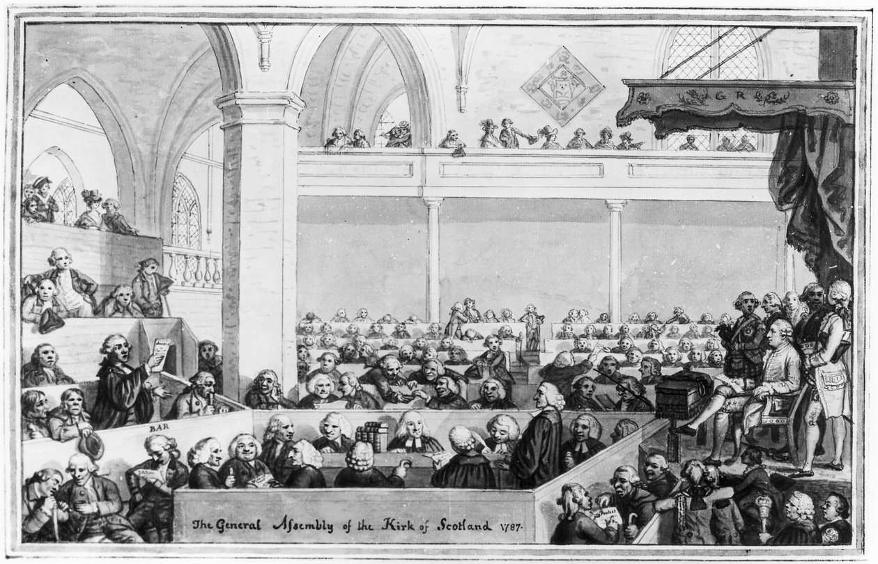Kirkens generalforsamling i Skotland, 1787 swed av English School