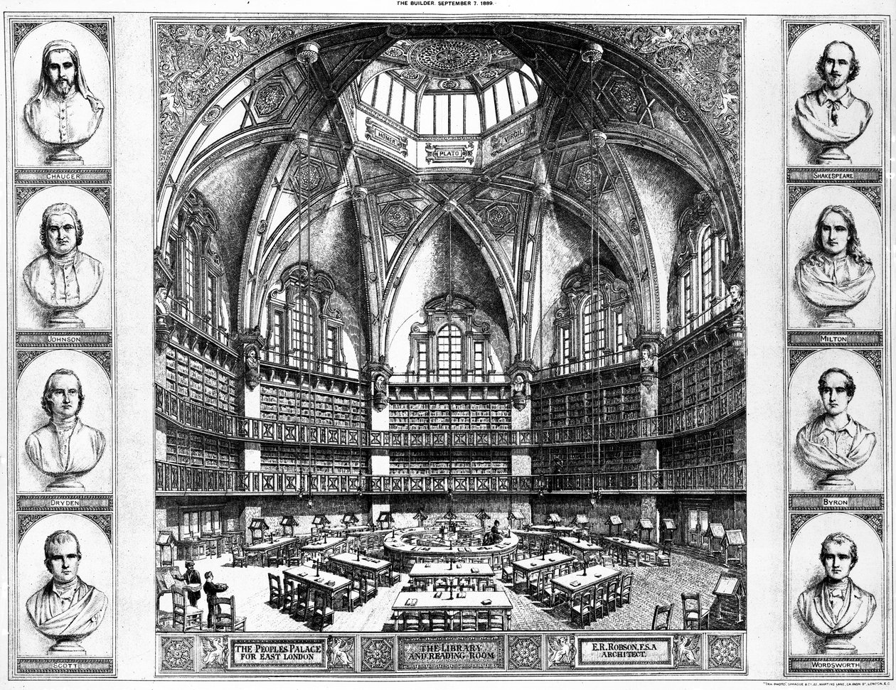 Biblioteket och läsesalen vid The People