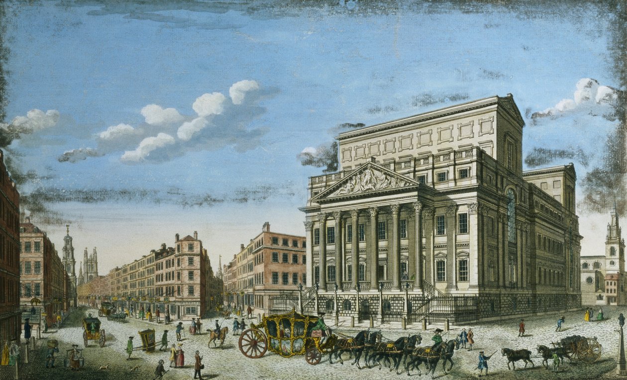 Lord Mayors Mansion House, London, ca 1753 av English School