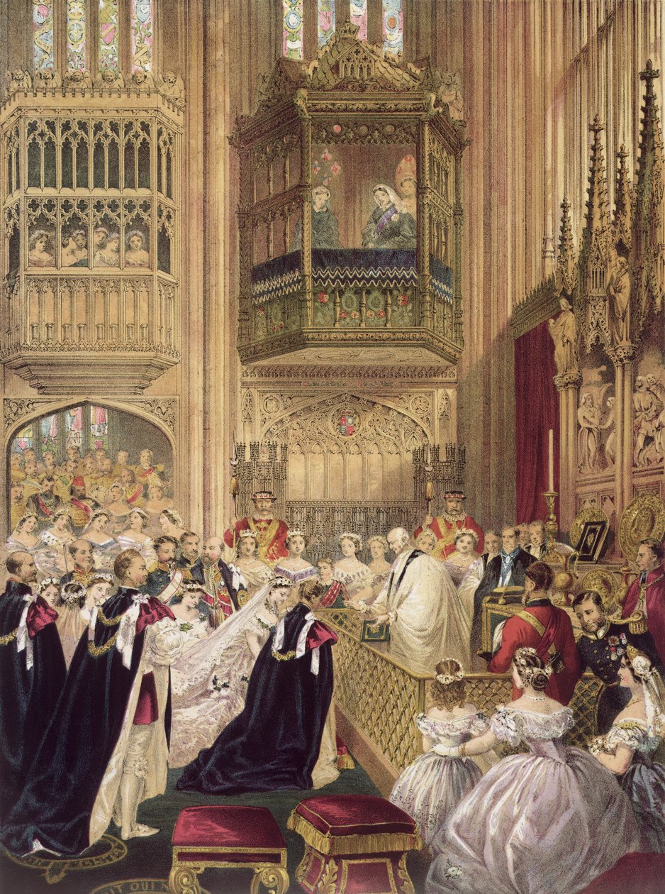 Äktenskapet mellan Edward VII (1841-1910) Prins av Wales med prinsessan Alexandra (1844-1925) av Danmark, St. George