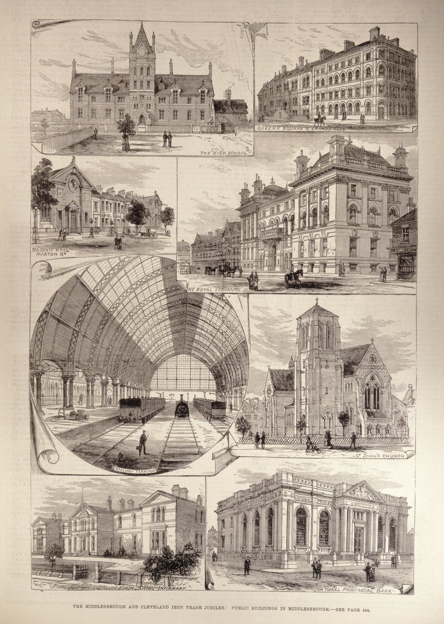 Middlesbrough and Cleveland Iron Trade Jubilee: Public Buildings in Middlesbrough, från 
