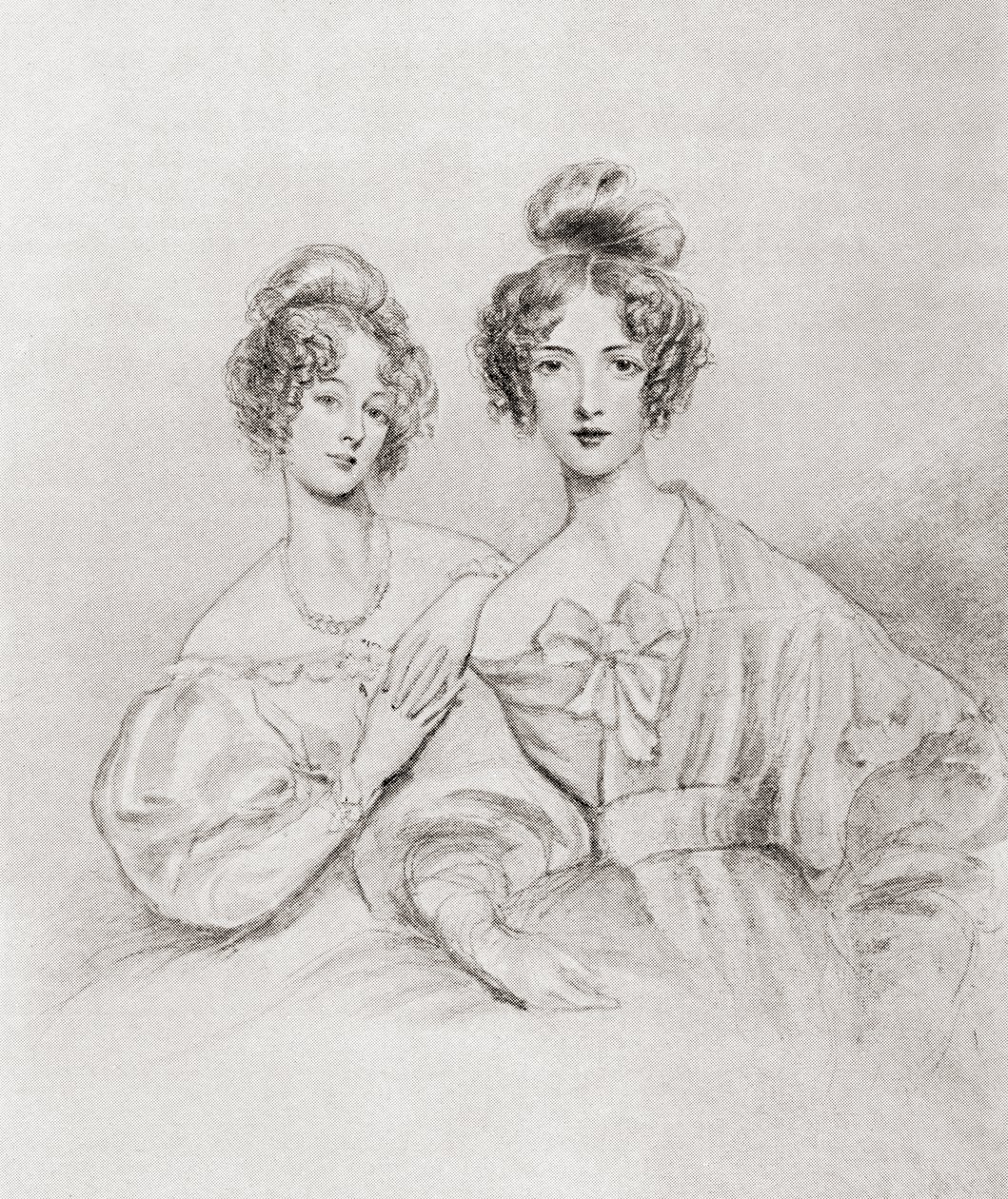Fröken Catherine och Mary Glynne, från "Gladstone: The Man and the Statesman", av David Williamson, publicerad 1898 av English School