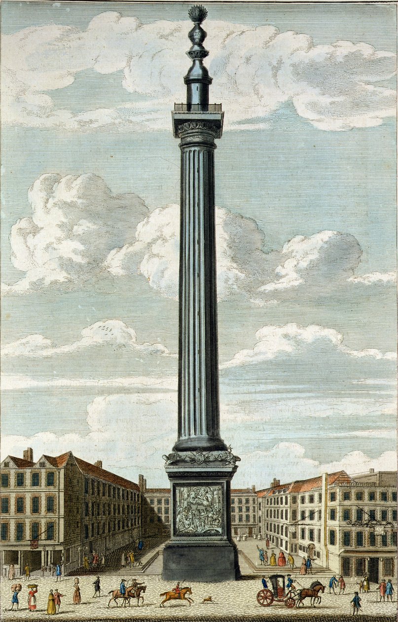 Monumentet, graverat av William Henry Toms (ca 1700-50) av English School